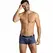 ANAIS MEN Naval Boxer L - Navy Blue Satin Stripe, Sporty Fit