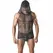ANAIS MEN Ares Mesh Hooded T-Shirt Black S - Fitted Polyamide Top