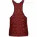 Anais Men Tribal Top M - Crvena mikrofibra bez rukava sa zivotinjskim printom