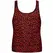 ANAIS MEN Tribal Top S - Crvena mikrofibra, zivotinjski print, bez rukava