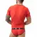 ANAIS Men SOUL T-Shirt XL - Crvena mikrofibra, crni detalji, krojena forma