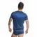Anais Men Naval T-Shirt Navy Blue Mesh Satin Stripes Size M