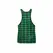 Anais Men Magic Top M - Lycra Briefs, Green-Black Check, Size M