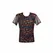Anais Men CHILL T-Shirt L - Black Mesh with Colorful Palm Print