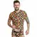 ANAIS MEN Banana Print T-Shirt L - Soft Lycra, Perfect Fit, Yellow Motif