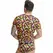 Anais Men Banana Print Likra Majica S - Meka, Pripijena, Evropski Dizajn