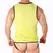 Macho Sport Majica Žuta L/XL - Lagana Elastična Mešavina Poliamida