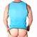 Macho Blue Sports T-Shirt L/XL Lightweight Polyamide Blend