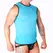 Macho Blue T-Shirt S/M - Lightweight Performance Polyamide Top