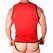 Macho Sport Red T-Shirt S/M - Lightweight Performance Polyamide Blend
