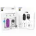 ONLINE Vibrating Egg L Wireless Remote Control Purple 8cm ABS