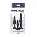 ToyJoy Curvy Companions Set od 3 analna čepa Crni Silikon Ergonomski