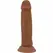 Pretty Love Quentin 18cm Anatomical Model Brown with Suction Base