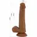 Pretty Love Tallen Anatomical Silicone Model Brown 22cm Suction Base