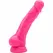 Get Real Happy Dicks Intimni Sistem 19 cm Roze PVC sa Usisnom Bazom