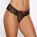 Baci Lingerie Babe-A-Licious Tanga Crna One Size sa čipkanim detaljima