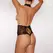 Lovebug Visoka čipkana tanga sa podesivom halter vezicom, Crna, One Size