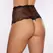 Passion and Pearl Visoka tanga sa bisernim akcentom od čipke Crna One Size