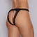 Dreamgirl Lace & Mesh Open Panty Black One Size - Elegant Lingerie Design