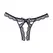 Dreamgirl Lace & Mesh Open Panty Black One Size - Elegant Lingerie Design