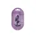 Ouch! Large Silicone Plug 3.5'' Metallic Purple - Smooth Anatomical Model