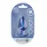 Ouch! Metallic Blue Large Smooth Silicone Plug 3.5'' (8.9 cm)