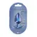 Ouch! Metallic Blue Large Smooth Silicone Plug 3.5'' (8.9 cm)