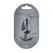 Ouch! Smooth Silicone Plug Large 3.5'' (8.9 cm) Gunmetal Finish