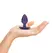 Ouch! Medium Silicone Plug Metallic Purple 7.9 cm Ergonomic Design