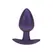 Ouch! Medium Silicone Plug Metallic Purple 7.9 cm Ergonomic Design