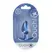 OUCH! Medium Silicone Plug 7.9 cm Metallic Blue - Smooth Design