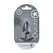 OUCH! Silicone Plug Medium 7.9cm Gunmetal - Smooth Anatomic Model