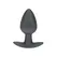 OUCH! Silicone Plug Medium 7.9cm Gunmetal - Smooth Anatomic Model