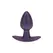 Ouch! Silicone Plug Small 2.6cm - Metallic Purple, Ergonomic Design