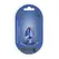 Ouch! Metallic Blue Small Silicone Plug 2.6''/6.5cm - Smooth Finish