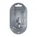 Ouch! Smooth Silicone Plug Small 2.6'' (6.5 cm) Gunmetal Finish