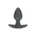 Ouch! Smooth Silicone Plug Small 2.6'' (6.5 cm) Gunmetal Finish