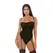 Feline Lingerie Teddy L - Leopard Mesh, Adjustable Straps, High Leg Cut