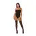 Feline Lingerie Teddy L - Leopard Mesh, Adjustable Straps, High Leg Cut
