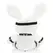 Velvet White Bondage Rabbit veliki – dekorativni plišani zec brenda Rimba