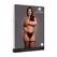 Leg Avenue Plus Size visoke čarape do butina crna sa zlatnim šljokićima XL-4XL