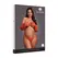 Obsessive Shimmering operne rukavice plus size crvena sa zlatnim akcentima