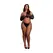 Dreamgirl Plus Size operne rukavice crna sa zlatnim šljokićima XL-4XL