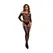 Leg Avenue Bodystocking Off-Shoulder Black Gold Glitter One Size