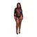 Leg Avenue Bodi plus size crna/zlatni šljokići otvorena leđa PU podvezice