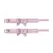 Ouch! Paris Collection Podesive Lisice za Ruke Roze Iridescentni Završetak