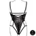 Obsessive bodi model 8714273043801 plus size čipka otvorene čašice crna