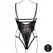 Obsessive bodi Luiza otvorene čašice čipka, podesiva, one size, crna