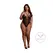 Obsessive bodi 861-TED-1 plus size čipka crna podesivo pristajanje