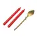 Drip Sensation Set Sveća za Vosak sa Lopaticom od Cink Legure, Bez Mirisa, 8.2in